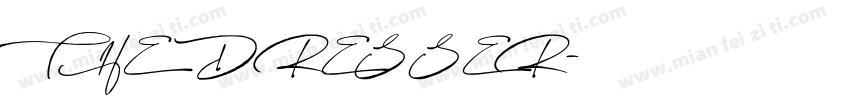 THE DRESSER字体转换